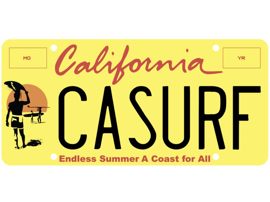 California license plate